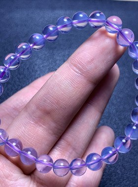 天然紫玉晶冰种果冻感紫水晶手链女梦幻紫甜美饰品一物一图送礼物