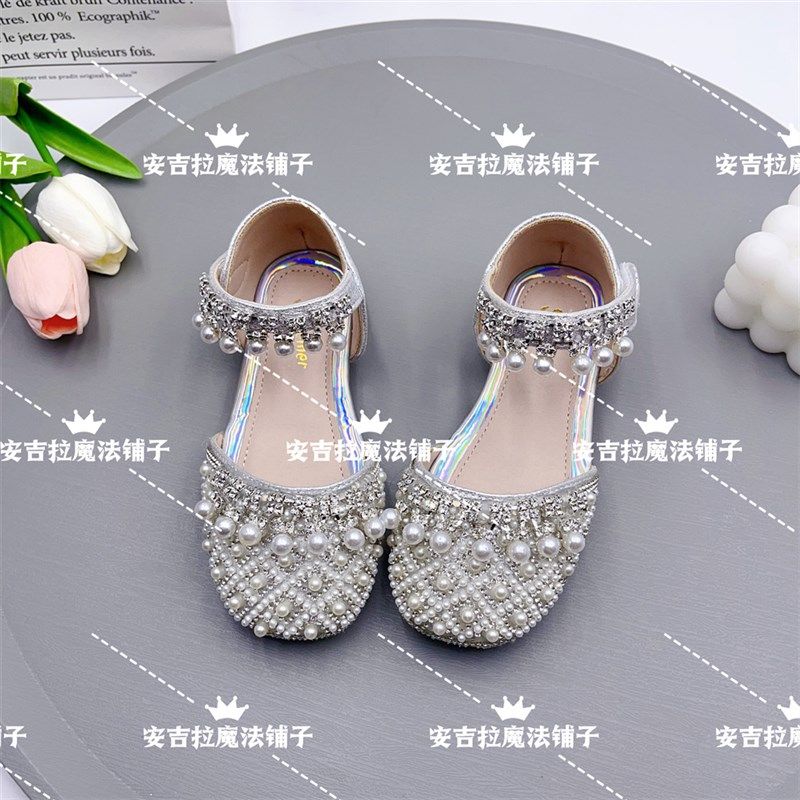 2024年春夏季新款女童包头半凉鞋小女孩皮鞋软底公主鞋鞋韩版单鞋,淘宝优惠券,粉丝福利购,淘宝优惠卷