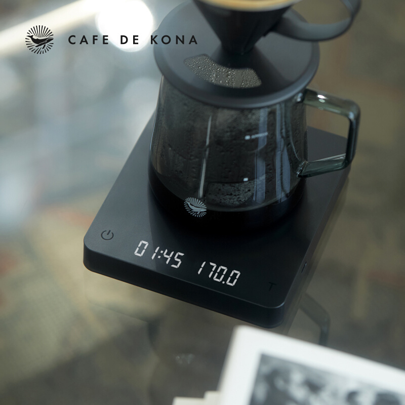 CAFE DE KONA瞬感秤咖啡电子秤意式手冲器具专用计时秤重咖啡称量 - 图1