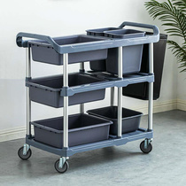 Dining car Restaurant Dining Room Dining dishes Dinner Plate Bowls Plastic Small Trolleys Mobile Commercial Hotel Cafeteria Clean Cart