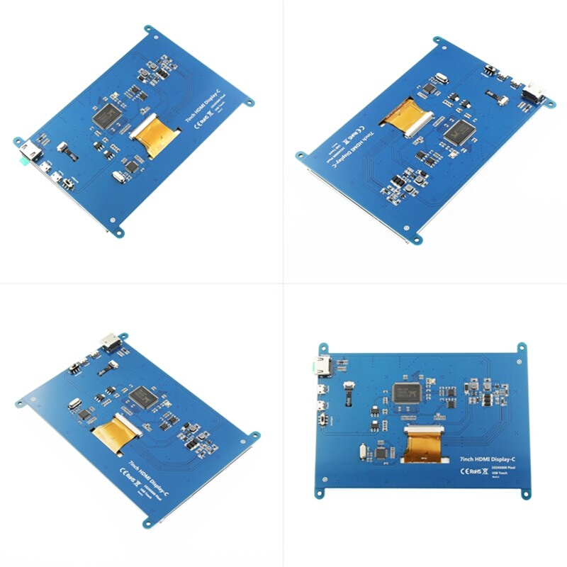 7寸树莓派HDMI LCD电容触摸屏IPS显示器 for Raspberry Pi 3B+/4B - 图2