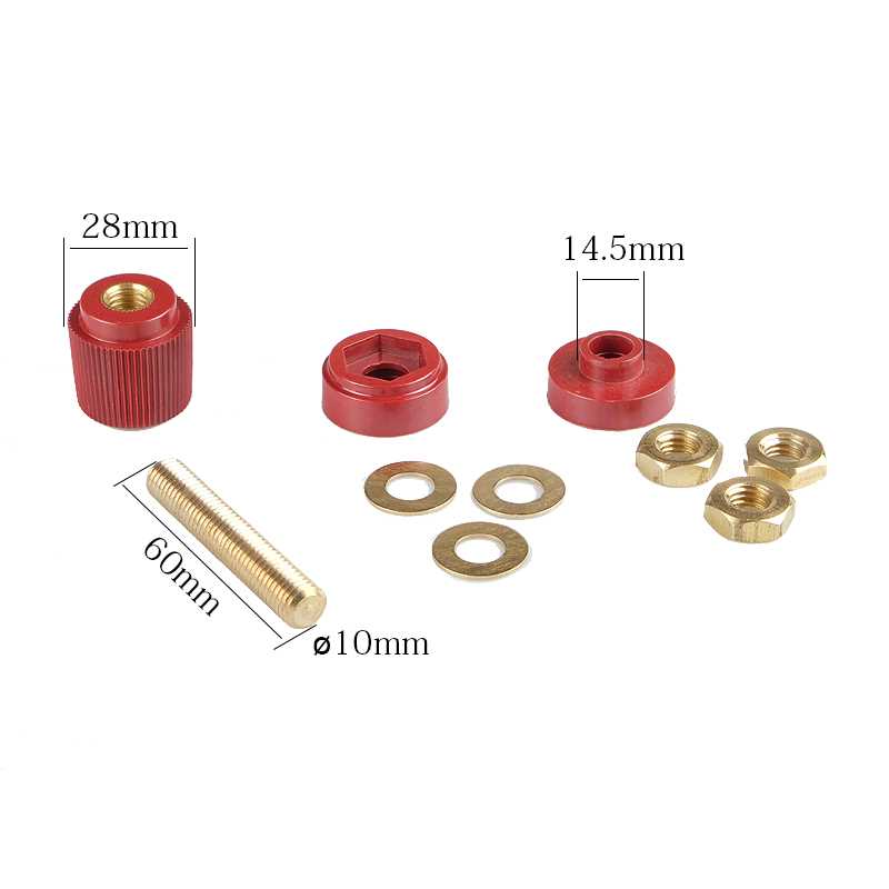 纯铜接线柱端子M5/M6/M8/M10大电流电焊机全铜桩头电瓶电池逆变器-图3