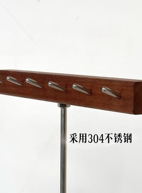 巨划算简约实木新乌檀木展示架发圈手链头绳发箍耳环饰品首饰收纳
