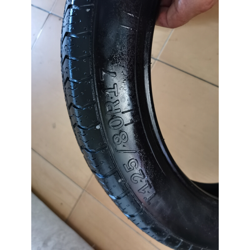 T125/80R17非全尺寸备胎磨边轮胎T115 125 135 145 /70 80 90R17 - 图1