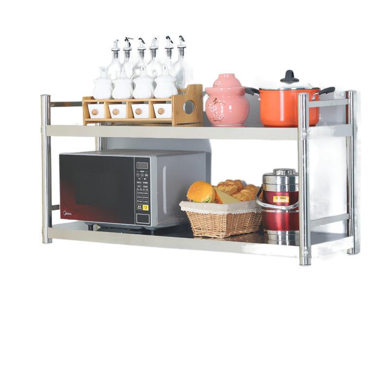 不锈钢置物架壁挂墙架商用饭店厨房挂墙层架收纳墙壁架子墙上货架 - 图3