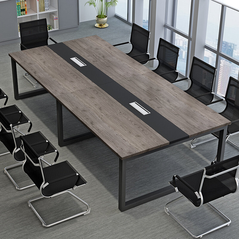 会议桌长桌简约现代办公桌职员洽谈桌椅组合培训桌子长条桌工作台