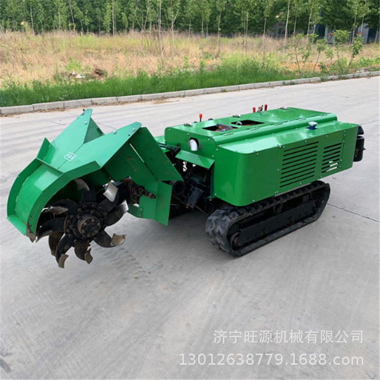 Pastoral management micro tillage machine, diesel furrowing and plowing management machine, automatic crawler trenching machine