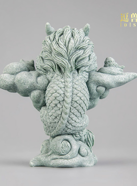 高端客厅云淡风轻大气青鱼缸造景摆件砂石上档次个性装饰