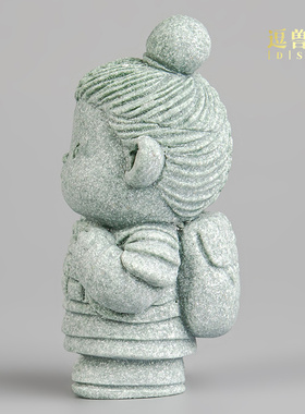 兵马俑博古架家居造景鱼缸创意招财书柜装饰茶宠摆件桌面卡通摆设