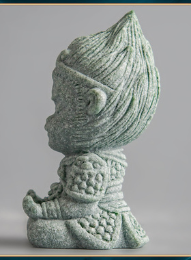 茶桌造景摆件茶宠青孙悟空齐天大圣砂石可养鱼缸家居装饰