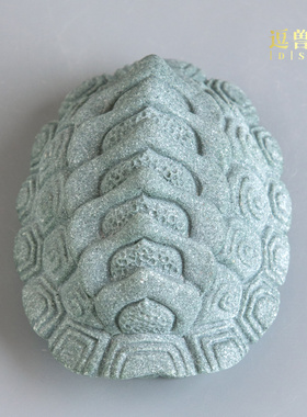 玄关造景砂石创意青龟壳装饰八方富甲茶几摆件鱼缸茶宠摆设