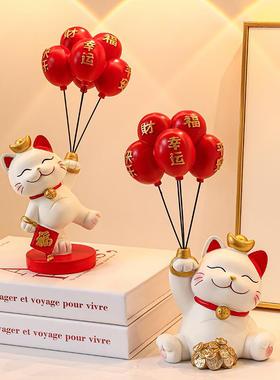 猫摆件家居入户门客厅电视柜酒柜玄关装饰品新房乔迁新居马小