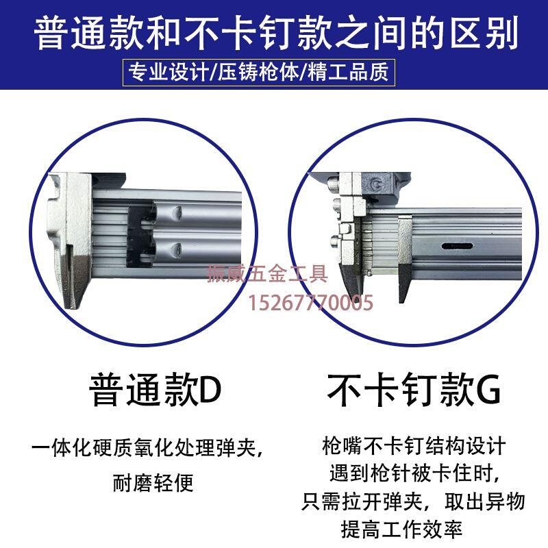 中杰气钉枪F30直钉枪1013码钉枪625蚊钉枪木工钉枪ST64钢钉枪拔钉 - 图1