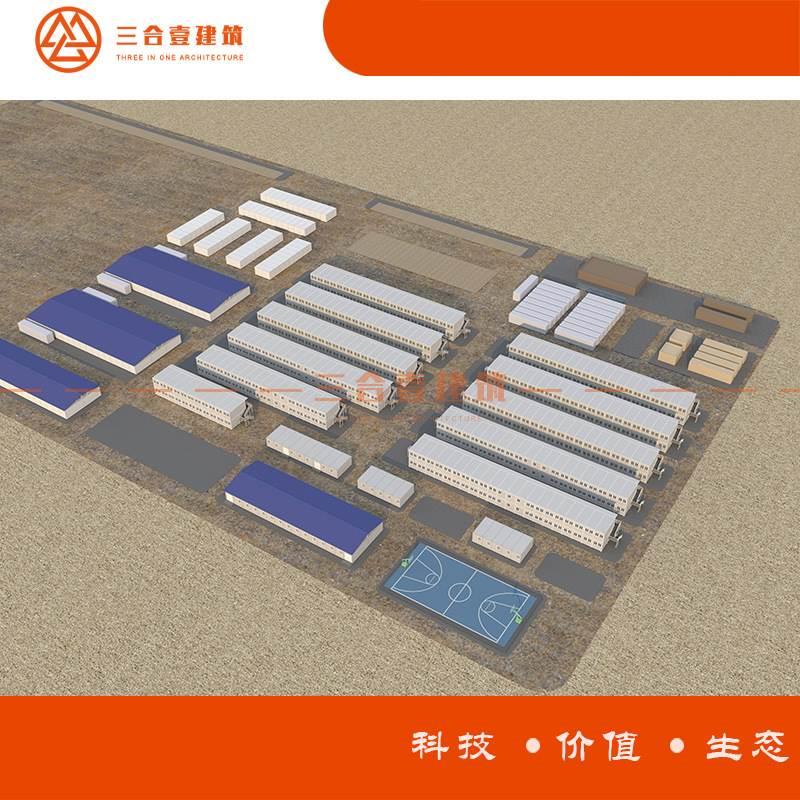 集装箱房屋 户外活动板房 艺术设计集装箱房屋建筑3D效果图 - 图2