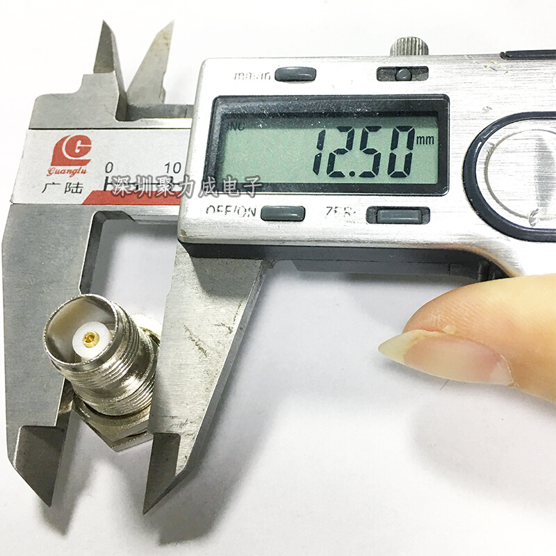 TNC母外螺内孔转MCX母内孔TNC/MCX-KK面板穿墙连接器示波器转接头 - 图2