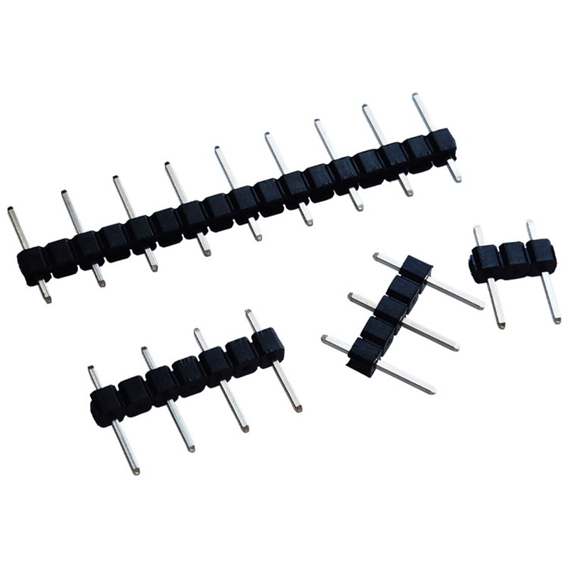5.08MM 单排针直针 1*2/3/4/5/6/7/8/9/10/12/15/20P 接插件 - 图2