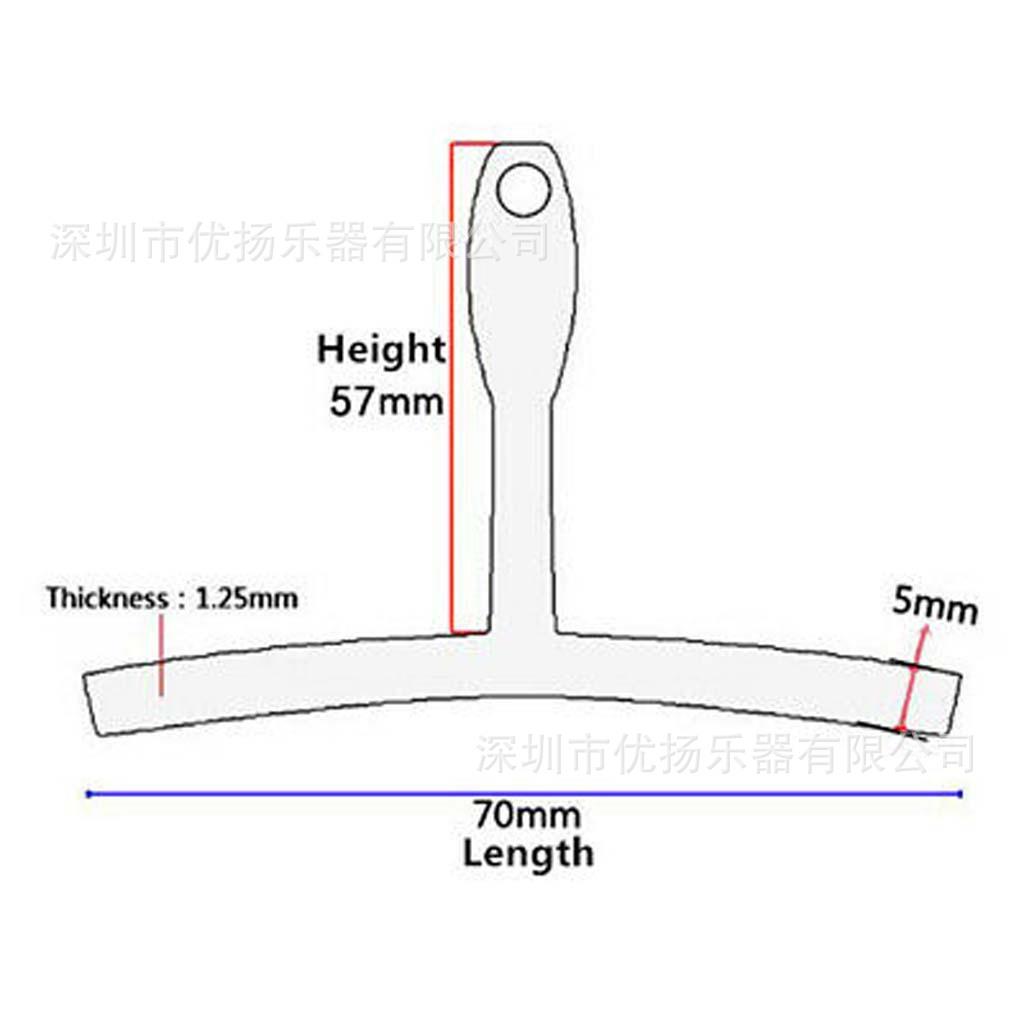 吉他T型尺9件套琴颈指板品丝弧度琴弦琴码弧度吉他间距测量尺-图2