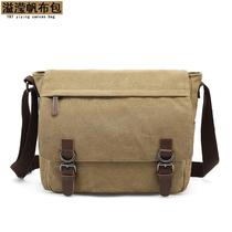 Manufacturers new canvas single shoulder bag Han version Tidal Bag Hand Skew Satchel Set For Computer Bag Videocamera Bag