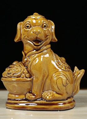 唐三彩陶瓷十二生肖鼠牛虎兔龙蛇马羊猴鸡狗猪摆件工艺品