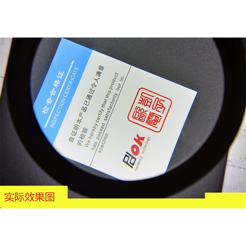 。放大镜镜片直径127mm 光学玻璃白波清波可选10倍5倍8倍放大镜镜 - 图1