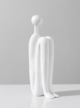 现代简约几何抽象人物摆件电视柜酒柜书房客厅北欧风软装饰品摆设