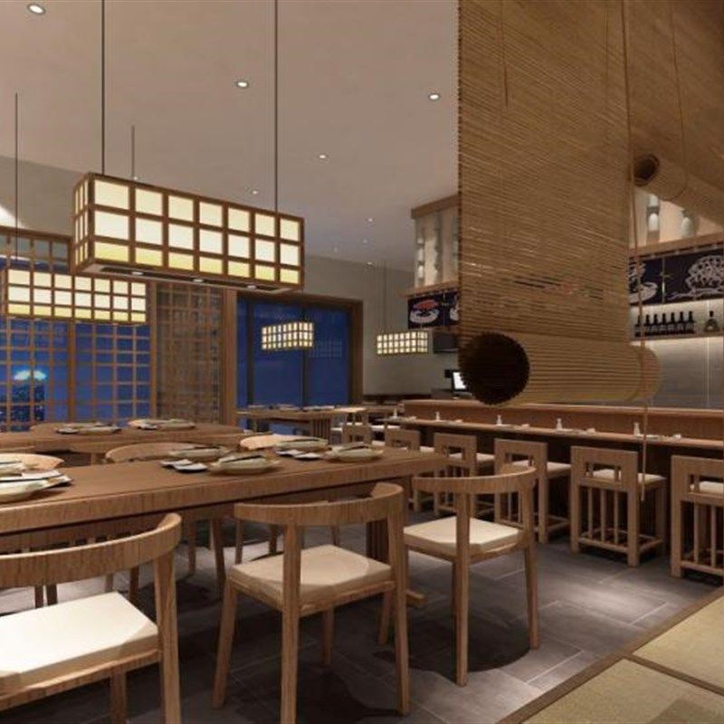 寿司店设计效果图 回转寿司日式餐厅日式餐馆日式料理餐饮店美食,淘宝优惠券,粉丝福利购,淘宝优惠卷