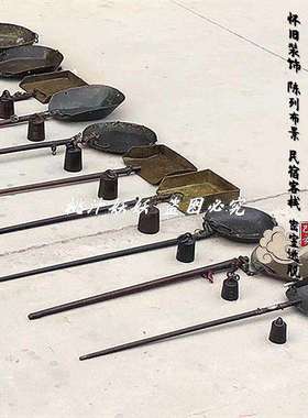 民俗怀旧老物件摆件布景装饰道具乡村供销社老式称杆子秤砣连盘秤