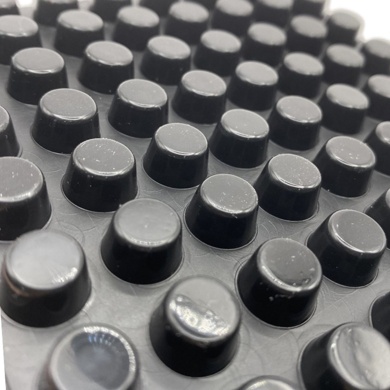 10*6 black self-adhesive silicone rubber feet, round chassis feet, diameter 10, thickness 6mm, 64 pcs