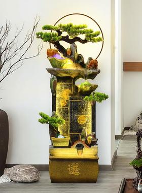 假山景观客厅流水摆件循环水乔迁新居礼品电视柜旁边家居开业装饰