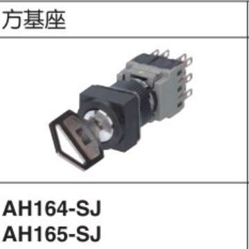 富士钥匙选择开关AH165 AH164-J2A11A J2A22A -SPB2B11 -P2B22 - 图0