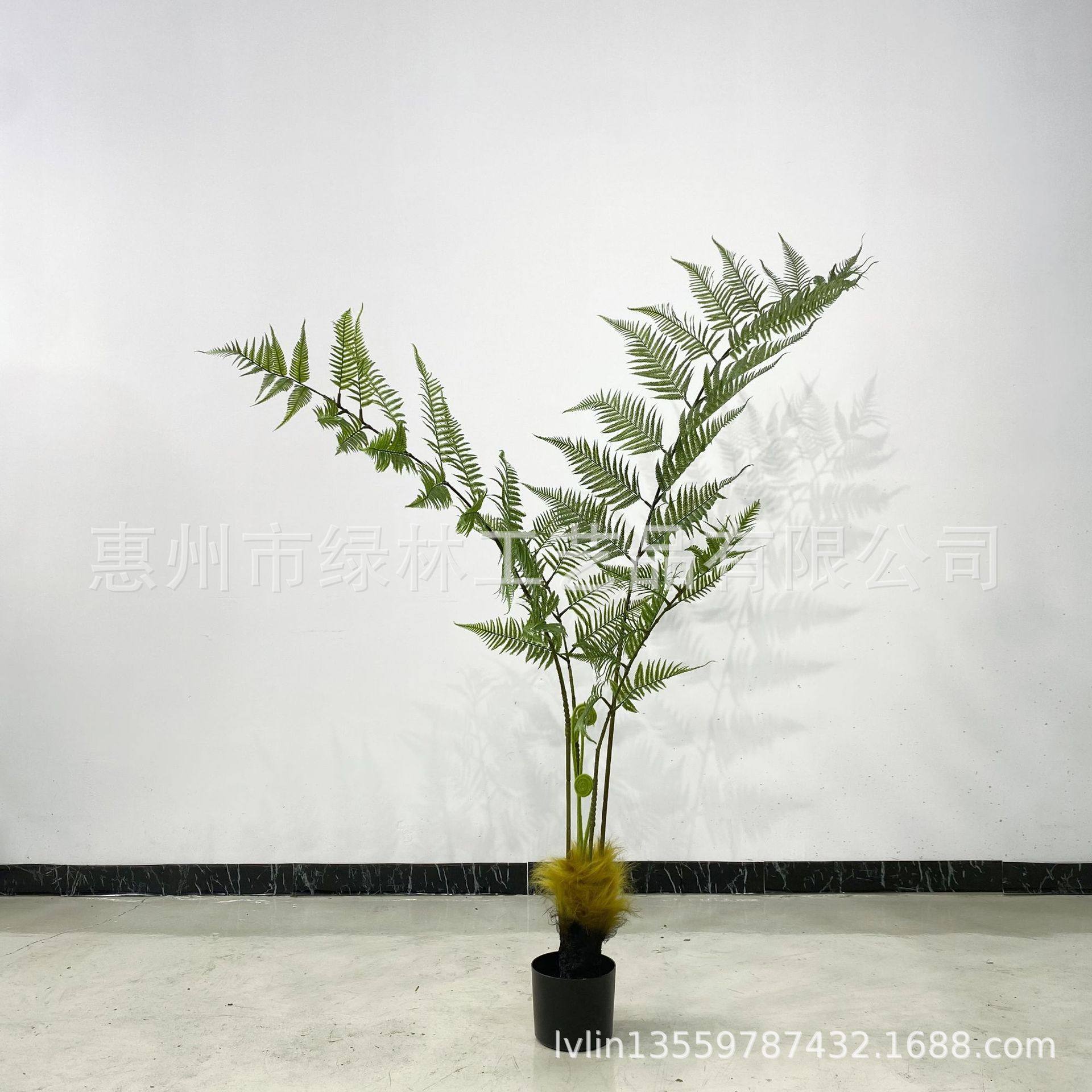 仿真绿植金丝蕨猴头蕨盆栽大型北欧客厅办公家居摆件室内装饰树摆,淘宝优惠券,粉丝福利购,淘宝优惠卷