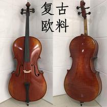Oexpect Cello Real Wood Handcrafted Professional Class Adults Play Childrens Auxic Solo Cello Oily Lacquer