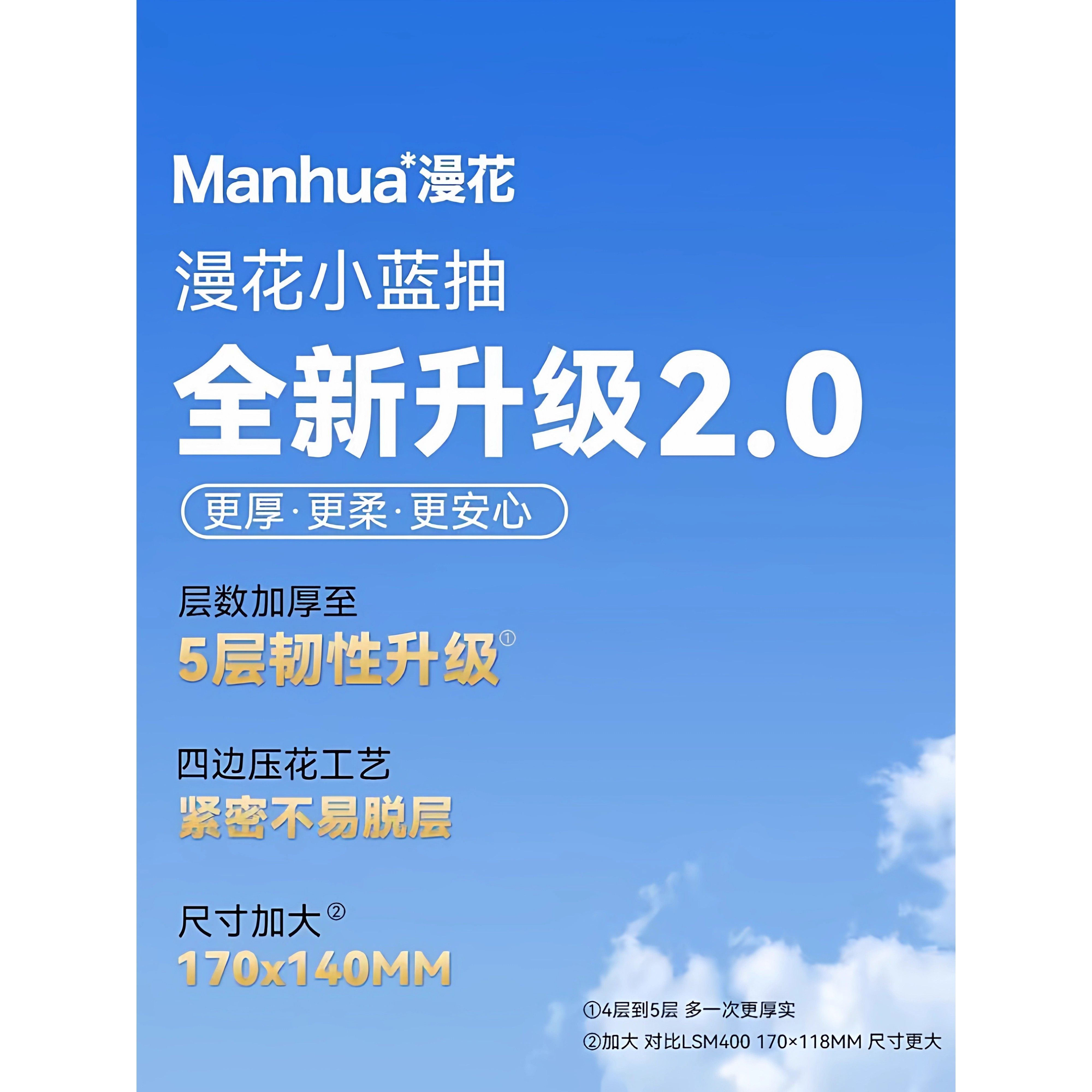 漫花抽纸五层加厚升级款小蓝抽家用餐巾纸大包优选抽纸整箱实惠装,淘宝优惠券,粉丝福利购,淘宝优惠卷