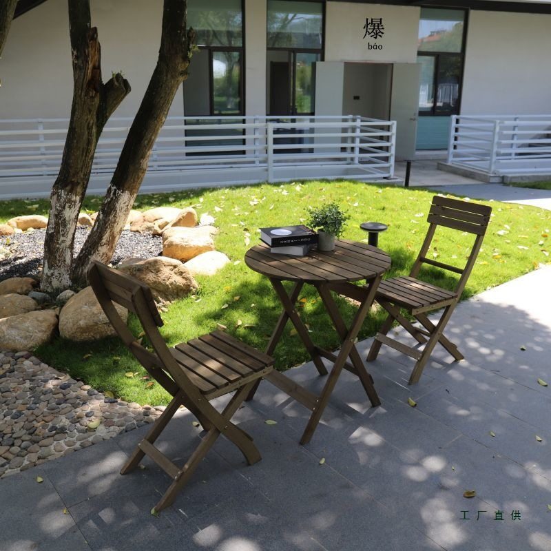 防腐木茶几阳台休闲桌椅可折叠茶几庭院户外桌子椅子靠背椅茶几,淘宝优惠券,粉丝福利购,淘宝优惠卷