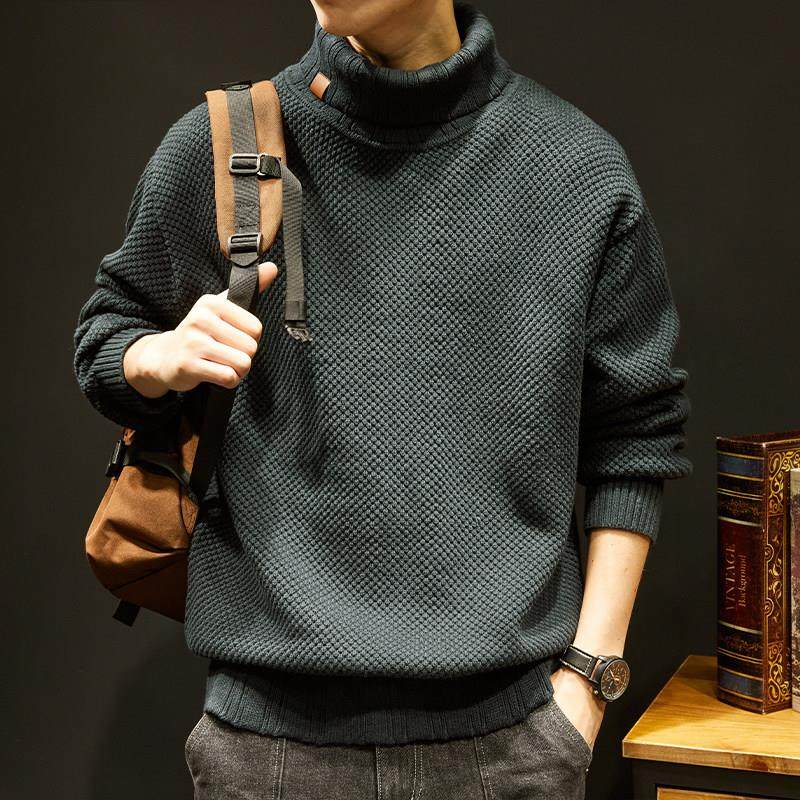 潮牌it neith BIAS秋冬季重磅加厚高领毛衣男美式宽松保暖针织衫,淘宝优惠券,粉丝福利购,淘宝优惠卷