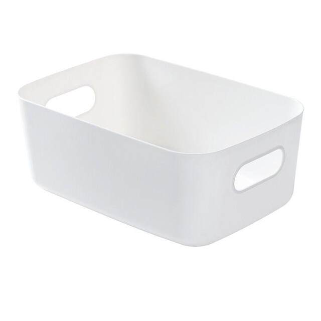 Desktop storage box Household snack storage basket Decorative cosmetics drawer Plastic storage box Kitchen finishing box 1