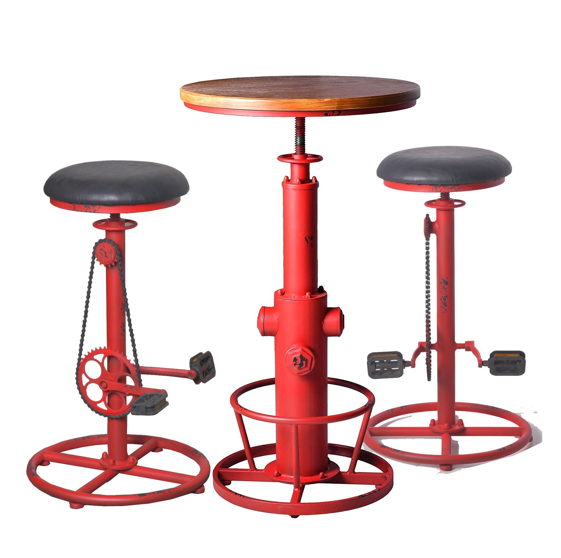Factory direct sales creative design American retro creative bicycle shape bar chair commercial liftable iron bar chair
