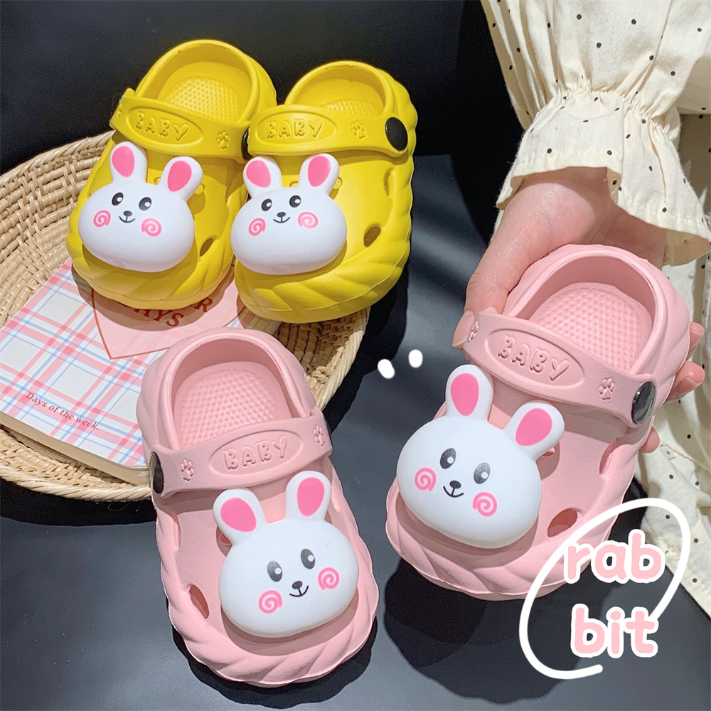 细细条 儿童少女心夏新款包头凉拖可爱兔子女童宝宝eva外穿洞洞鞋,淘宝优惠券,粉丝福利购,淘宝优惠卷
