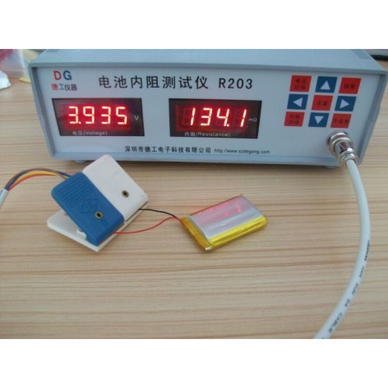 电池内阻测试仪30V高精度R203软包聚合物18650锂电池芯检测仪报警 - 图0