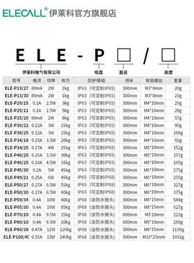 小型电磁铁吸盘式圆形12v24v直流工业强磁强吸力线圈吸铁通电有磁