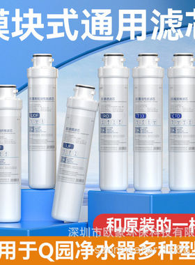 适配氵心园滤芯家用净水器模块卡接式自来水过滤净水器滤芯定制