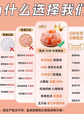 天然粗盐净宅大颗粒喜马拉雅玫瑰盐水晶生财专用御守盐瓶摆件容器