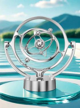 天体永动仪永动机不停旋转的装饰物创意平衡会动摇摆摆件桌面动态