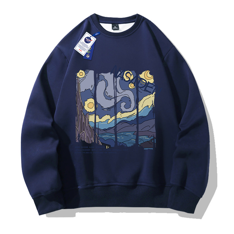 NASA联名重磅美式长袖卫衣男女款秋冬季加绒加厚休闲宽松保暖外套,淘宝优惠券,粉丝福利购,淘宝优惠卷