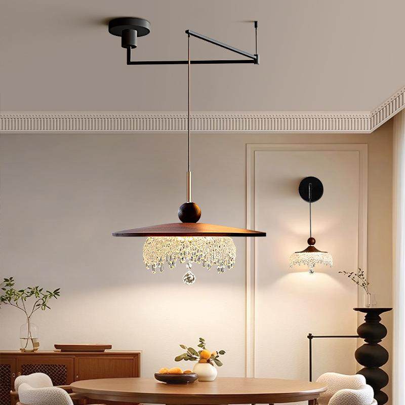 中古风升降餐厅冰山水滴复古玄关床头智能触摸美式小吊灯轻奢极简,淘宝优惠券,粉丝福利购,淘宝优惠卷