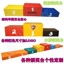 Childrens adult competition podium awarded the podium can be awarded to the Athletics Athletics Association steel wood fixed for manufacturer