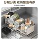 Narrow rust color bowl and chopstick storage box kitchen bowl and plate storage rack bowl rack drain rack multi-function bowl and plate storage rack not