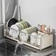 Narrow rust color bowl and chopstick storage box kitchen bowl and plate storage rack bowl rack drain rack multi-function bowl and plate storage rack not