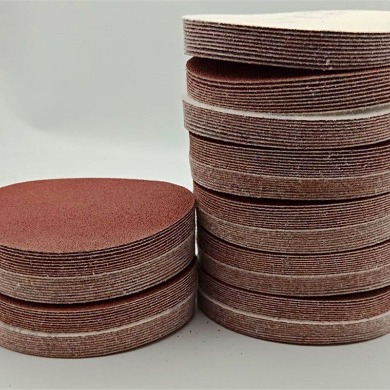 5寸圆形砂纸片125mm圆盘植绒自粘沙皮气磨机抛光木工打磨拉绒4寸,淘宝优惠券,粉丝福利购,淘宝优惠卷