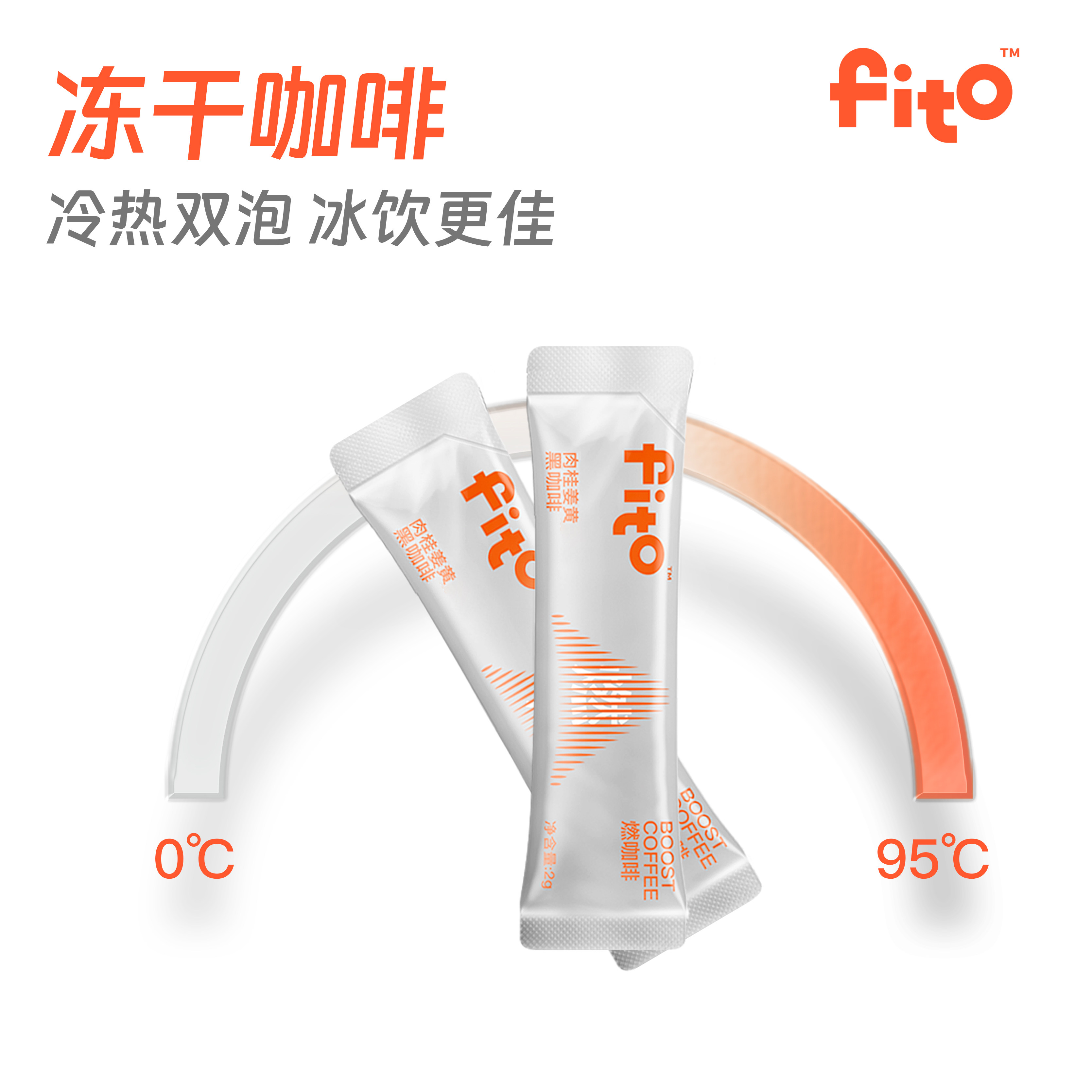 FITO菲途燃咖啡官方旗舰正品肉桂姜黄美式速溶黑咖啡冻干咖啡
